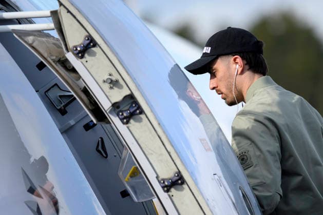 Soccer player Kai Havertz boards the plane at Nuremberg Airport before the national teams departure for the international match in Switzerland Basel The first match of the World Cup year is coming up in Switzerland Nuremberg, 26 03 2026 Bayern Germany Copyright: xDwixAnoraganingrumx