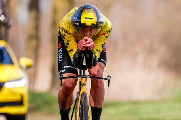 Ashlin Barry of Team Visma Lease a Bike Development ITT Beltrum Stage 2, Metecs Olympia s Tour Cycling, Metecs Olympia s Tour Cycling, , March 26, 2026, Beltrum, Netherlands.