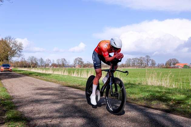 Thijmen van der Giessen of Volharding Cycling Team ITT Beltrum Stage 2, Metecs Olympia s Tour Cycling, Metecs Olympia s Tour Cycling, , March 26, 2026, Beltrum, Netherlands.