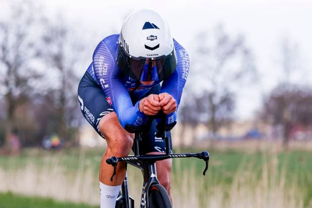 Nio Vandevorst of Alpecin - Premier Tech Development Team ITT Beltrum Stage 2, Metecs Olympia s Tour Cycling, Metecs Olympia s Tour Cycling, , March 26, 2026, Beltrum, Netherlands.