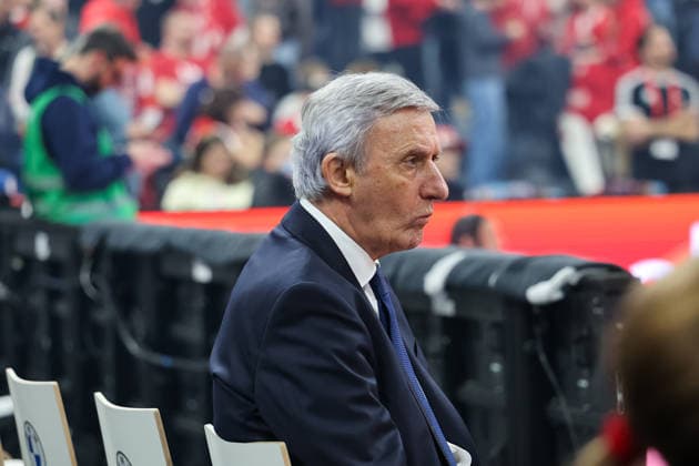 Svetislav Pesic FC Bayern Basketball, Head Coach , GER, FC Bayern Basketball vs LDLC ASVEL Villeurbanne, Basketball, Euroleague, Matchday 34, Season 2025 2026, 26 03 2026, GER, FC Bayern Basketball vs LDLC ASVEL Villeurbanne, Basketball, Euroleague, Matchday 34, Season 2025 2026, 26 03 2026 Munich Copyright: xEibner-Pressefoto JennixMaulx EP_JML