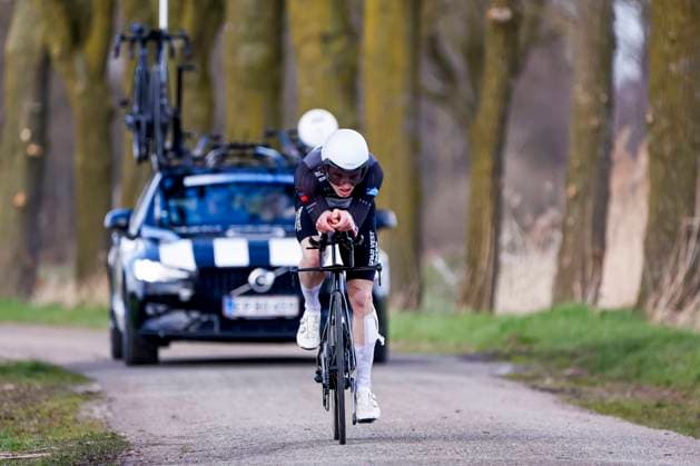 Anders Vos Sorensen of Team ColoQuick ITT Beltrum Stage 2, Metecs Olympia s Tour Cycling, Metecs Olympia s Tour Cycling, , March 26, 2026, Beltrum, Netherlands.