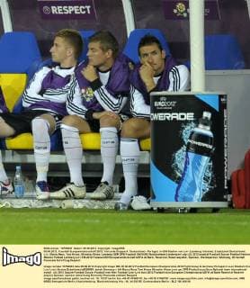 Football, EURO 2012, Miroslav Klose and Per Mertesacker only on the bench
