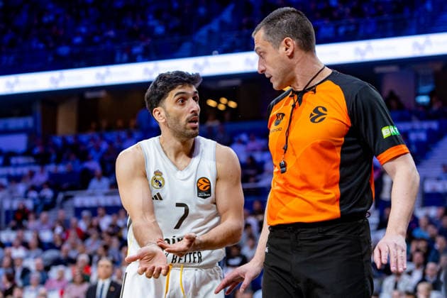 ESP Real Madrid v Anadolu Efes Istanbul Euroleague Facundo Campazzo of Real Madrid during the Euroleague match, between Real Madrid and Anadolu Efes Istanbul played at Movistar Arena Stadium on March 26, 2026 in Madrid Spain Madrid Spain Basketball Copyright: xAlbaxPachecox xAgenciaxLOFx