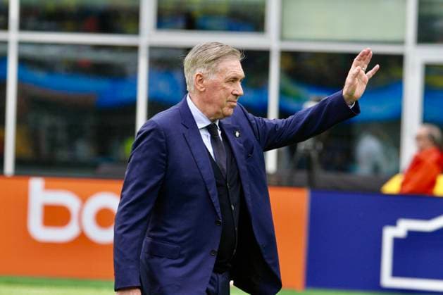 RECORD DATE NOT STATED Brazil vs France International Friendly, Länderspiel, Nationalmannschaft (SPO) Brazil vs France International Friendly. March 26, 2026, Boston, Massachusetts, USA: Coach of Brazil Carlo Ancelotti during the International friendly soccer between Brazil and France at Gillette Stadium ahead of FIFA 2026 World Cup. Credit: Niyi Fote Thenews2 (Foto: Niyi Fote Thenews2 imago images) SPO  Copyright: xNiyixFotex