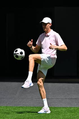 Jannick Sinner v Frances Tiafoe At Miami Open 2026 - USA Jannik Sinner (ITA) during his semi final tround match at the Itau Miami Open in Miami, FL, USA on March 26, 2026. Photo by Corinne Dubreuil ABACAPRESS.COM Miami FL United States  Copyright: xDubreuilxCorinne ABACAx