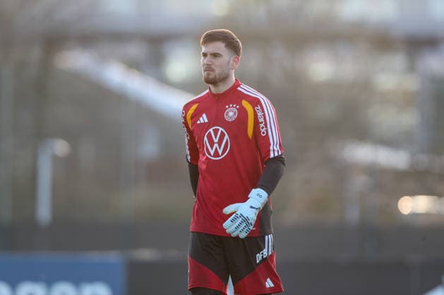 26 03 2026, xtgx, football, U21 national team, final training emspor, v l Dennis Seimen Germany DFL DFB REGULATIONS PROHIBIT ANY USE OF PHOTOGRAPHS as IMAGE SEQUENCES and or QUASI VIDEO Wolfsburg