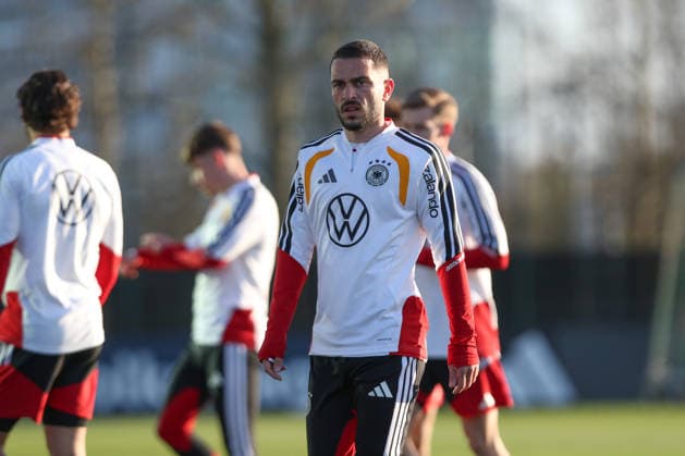 26 03 2026, xtgx, football, U21 national team, final training emspor, v l Arijon Ibrahimovic Germany DFL DFB REGULATIONS PROHIBIT ANY USE OF PHOTOGRAPHS as IMAGE SEQUENCES and or QUASI VIDEO Wolfsburg
