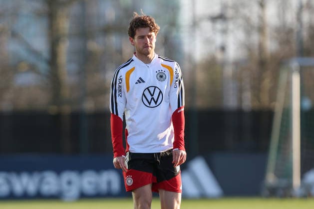 26 03 2026, xtgx, football, U21 national team, final training emspor, v l Linus Gechter Germany DFL DFB REGULATIONS PROHIBIT ANY USE OF PHOTOGRAPHS as IMAGE SEQUENCES and or QUASI VIDEO Wolfsburg