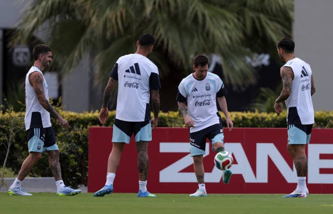 Lionel Messi Training of the Argentine National Team Copyright: xxx