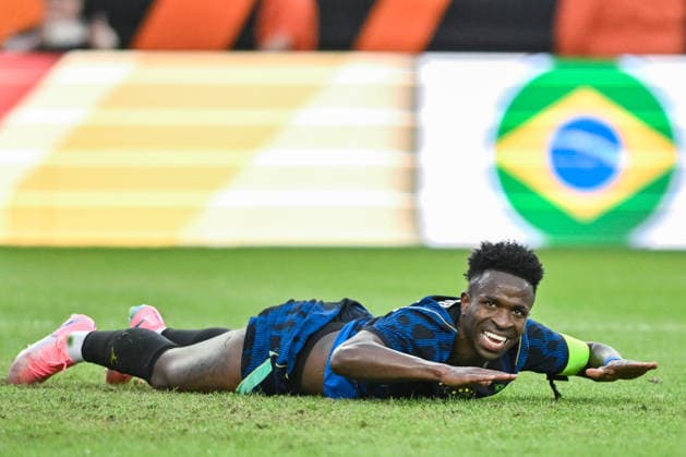 BOSTON, UNITED STATES OF AMERICA - MARCH 26: Vinicius Junior of Brazil during an international football friendly between Brazil v France at Gillette Stadium, Boston, USA. (Photo by Andre Ricardo Sports Press Photo)  Copyright: xAndrexRicardo SportsxPressxPhotox Sportspressphoto_SPR118856