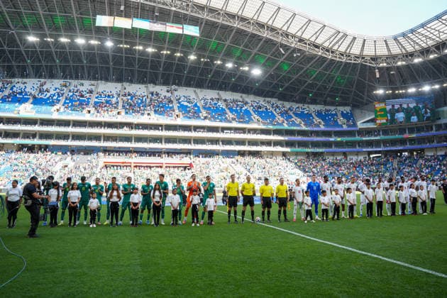 BOLIVIA VS SURINAME - PLAY-OFF COPA MUNDIAL FIFA 2026 - 26 MARZO 2026 Monterrey, Mexico - March 26, 2026: Initial protocol of the FIFA World Cup, WM, Weltmeisterschaft, Fussball 2026 Play-Off Tournament match between Bolivia and Suriname at Estadio BBVA in Monterrey, Mexico. Imago images Straffon Images Luis Licona GUADALUPE NUEVO LEON MEXICO Copyright: xLUISxLICONAx