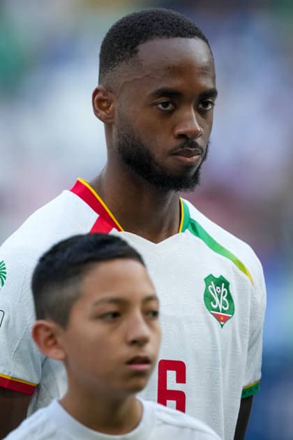 BOLIVIA VS SURINAME - PLAY-OFF COPA MUNDIAL FIFA 2026 - 26 MARZO 2026 Monterrey, Mexico - March 26, 2026: Melayro Bogarde 6 of Suriname poses prior to the FIFA World Cup, WM, Weltmeisterschaft, Fussball 2026 Play-Off Tournament match between Bolivia and Suriname at Estadio BBVA in Monterrey, Mexico. Imago images Straffon Images Luis Licona GUADALUPE NUEVO LEON MEXICO Copyright: xLUISxLICONAx