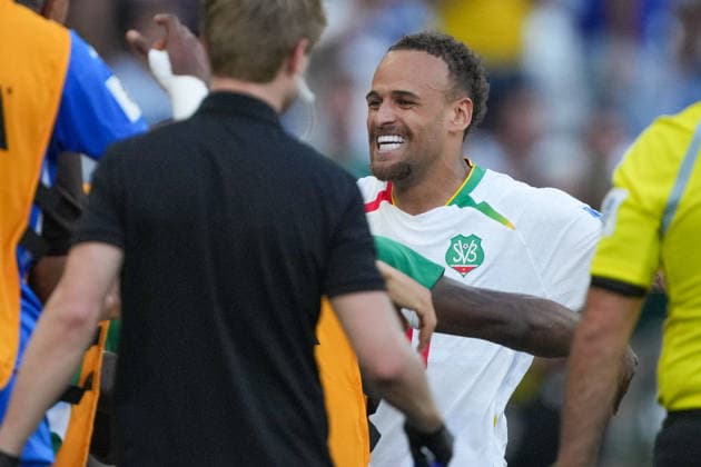 BOLIVIA VS SURINAME - PLAY-OFF COPA MUNDIAL FIFA 2026 - 26 MARZO 2026 Monterrey, Mexico - March 26, 2026: Liam Van Gelderen 20 of Suriname celebrates after scoring his goal during the FIFA World Cup, WM, Weltmeisterschaft, Fussball 2026 Play-Off Tournament match between Bolivia and Suriname at Estadio BBVA in Monterrey, Mexico. Imago images Straffon Images Luis Licona GUADALUPE NUEVO LEON MEXICO Copyright: xLUISxLICONAx
