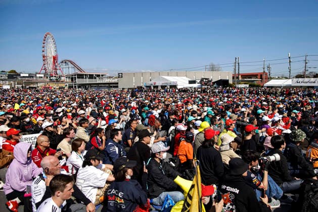 F1 - JAPANESE GRAND PRIX 2026 spectators, fans during the Formula 1 Japanese Grand Prix 2026, 3rd round of the 2026 Formula One World Championship, WM, Weltmeisterschaft from March 27 to 29, 2026 on the Suzuka Circuit, in Suzuka, Japan - SuzukaJapan  Copyright: xXavixBonillax