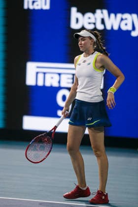 Miami Open Presented by Itau 2026 - March 26 Miami, Florida - March 26: play, react and celebrate during the match between Aryna Sabalenka of Rusia and Elena Rybakina of Kazakhstan of Argentina on day 10 of the Miami Open at Hard Rock Stadium on March 26, 2026 in Miami, Florida, United States. Copyright: xLatinxSportxImagesx