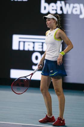 Miami Open Presented by Itau 2026 - March 26 Miami, Florida - March 26: play, react and celebrate during the match between Aryna Sabalenka of Rusia and Elena Rybakina of Kazakhstan of Argentina on day 10 of the Miami Open at Hard Rock Stadium on March 26, 2026 in Miami, Florida, United States. Copyright: xLatinxSportxImagesx