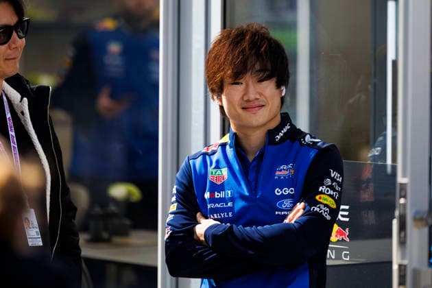 27th March 2026; Suzuka Circuit, Suzuka, Japan; 2026 FIA Formula 1 Japanese Grand Prix; Free Practice Day; Oracle Red Bull reserve driver Yuki Tsunoda in the paddock at the Aramco Japanese Grand Prix StephenxBlackberry Content restricted for UK based newspaper