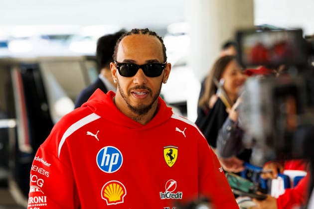 27th March 2026; Suzuka Circuit, Suzuka, Japan; 2026 FIA Formula 1 Japanese Grand Prix; Free Practice Day; Number 44 Scuderia Ferrari driver Lewis Hamilton in the paddock at the Aramco Japanese Grand Prix StephenxBlackberry Content restricted for UK based newspaper
