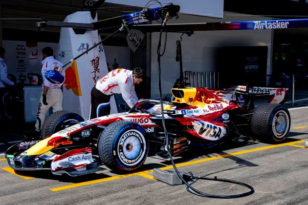 SUZUKA Car of Formula 1 driver Arvid Lindblad or Visa Cash App Racing Bulls Formula One Team during the Formula 1 Japan Suzuka free practice at the Suzuka Formula 1 circuit on March 27, 2025 in Suzuka, Japan Photo by DeFodi Images