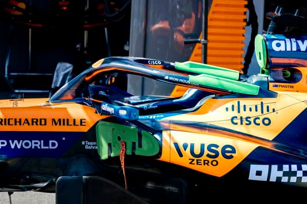 SUZUKA Side detail of the car of Formula 1 driver Oscar Piastri of McLaren Mastercard Formula 1 Team during the Formula 1 Japan Suzuka free practice at the Suzuka Formula 1 circuit on March 27, 2025 in Suzuka, Japan Photo by DeFodi Images