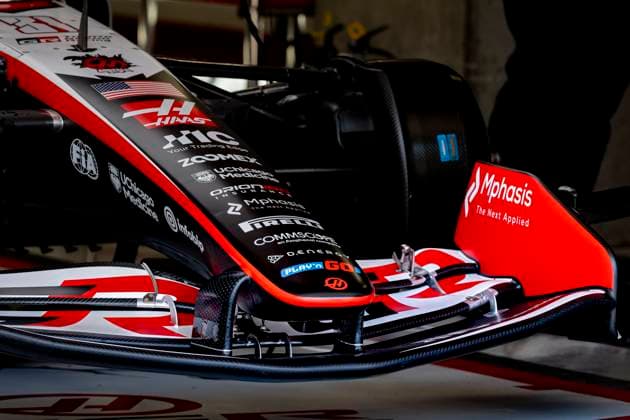 SUZUKA Detail of the front wing of Formula 1 driver Esteban Ocon of TGR Haas F1 Team during the Formula 1 Japan Suzuka free practice at the Suzuka Formula 1 circuit on March 27, 2025 in Suzuka, Japan Photo by DeFodi Images