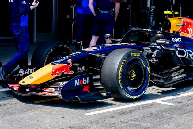 SUZUKA Front of the car of Formula 1 driver Isack Hadjar of Oracle Red Bull Racing during the Formula 1 Japan Suzuka free practice at the Suzuka Formula 1 circuit on March 27, 2025 in Suzuka, Japan Photo by DeFodi Images