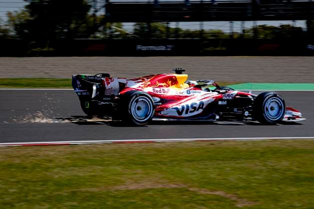 SUZUKA Formula 1 driver Arvid Lindblad of Visa Cash App Racing Bulls Formula One Team during the Formula 1 Japan Suzuka free practice at the Suzuka Formula 1 circuit on March 27, 2025 in Suzuka, Japan Photo by DeFodi Images