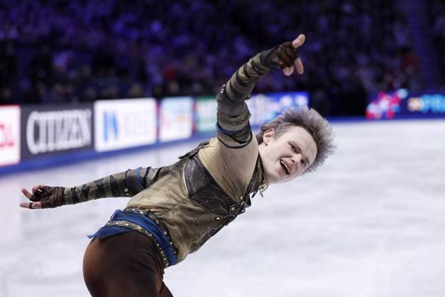 Figure skating, Eiskunstlauf World championships in Prague Ilia Malinin of the United States performs in the men s short program at the world figure skating championships in Prague on March 26, 2026.  A14AA0005419952P
