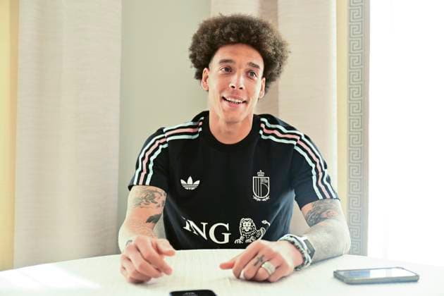 United States v Belgium - FIFA World Cup, WM, Weltmeisterschaft, Fussball Stage Media Activities 26 03 2026 ATLANTA, UNITED STATES - MARCH 26 : Witsel Axel midfielder of Belgium talking to the press during a press conference, PK, Pressekonferenz ahead the friendly game between United States of America and Belgium as part of a pre-World Cup 2026 training camp on March 26, 2026 in Atlanta, United States, 26 03 2026 Atlanta United States  Copyright: xPeterxDexVoechtx-xKalutxVincentx