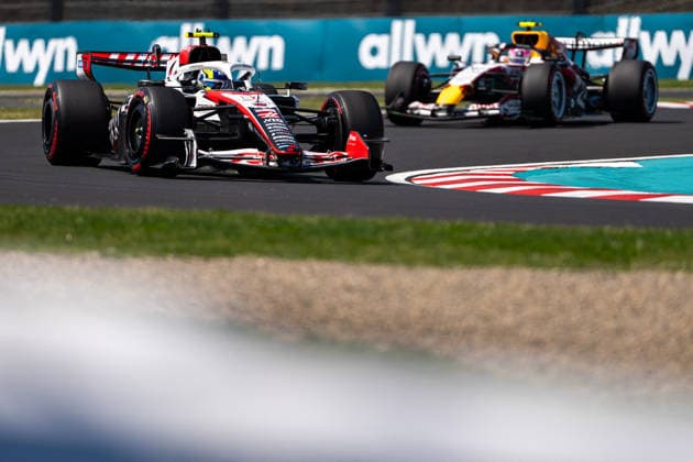 Formula 1 Aramco Japanese Grand Prix 2026 - Practice Session OLIVER BEARMAN (GBR) of TGR Haas F1 Team 87 and LIAM LAWSON (NZL) of Visa Cash App Racing Bulls Formula One Team 30 on Friday during the 2026 Formula 1 Aramco Japanese Grand Prix at the Suzuka Circuit on March 27, 2026. Photo by Antoine Lapeyre ABACAPRESS.COM Suzuka Japan  Copyright: xLapeyrexAntoine ABACAx