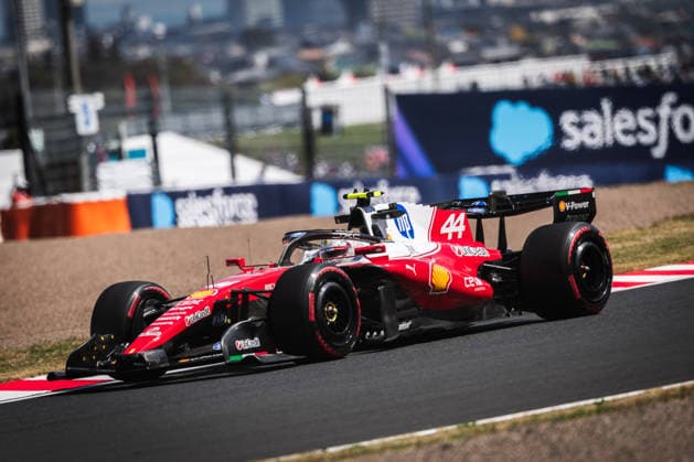 Suzuka International Circuit, Mie, Japan. 27.March.2026; Lewis Hamilton of Great Britain and Scuderia Ferrari HP during free practice 1 Formula One Japanese Grand Prix  aflo_325036435