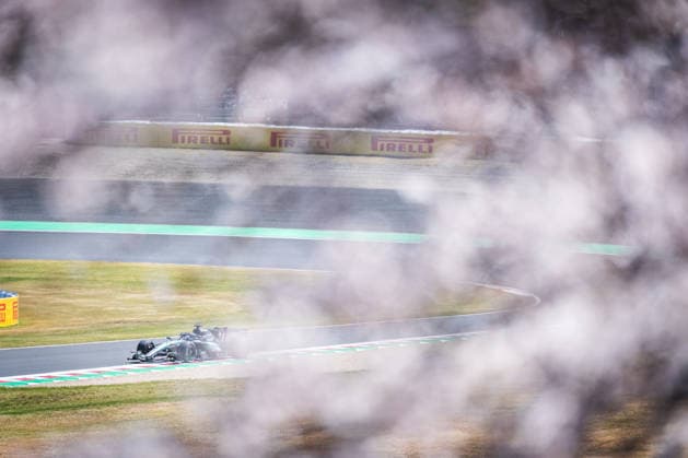 Suzuka International Circuit, Mie, Japan. 27.March.2026; George Russell of Great Britain and Mercedes-AMG PETRONAS F1 Team during free practice 1 Formula One Japanese Grand Prix  aflo_325036490