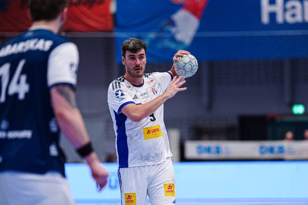 Jacob Lassen Handball Sport Verein Hamburg, 09 GER, Handball Sport Verein Hamburg vs Bergischer HC, Handball, 1 Bundesliga, Matchday 26, Season 2025 2026, 26 03 2026 GER, Handball Sport Verein Hamburg vs Bergischer HC, Handball, 1 Bundesliga, Matchday 26, Season 2025 2026, 26 03 2026 Hamburg Copyright: xEibner-Pressefoto MarcelxvonxFehrnx EP_MFN