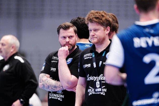Arnor Thor Gunnarsson Bergischer HC, Co Coach , Markus Pütz Bergischer HC, Coach GER, Handball Sport Verein Hamburg vs Bergischer HC, Handball, 1 Bundesliga, Matchday 26, Season 2025 2026, 26 03 2026 GER, Handball Sport Verein Hamburg vs Bergischer HC, Handball, 1 Bundesliga, Matchday 26, Season 2025 2026, 26 03 2026 Hamburg Copyright: xEibner-Pressefoto MarcelxvonxFehrnx EP_MFN