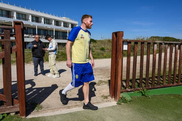 260327 Injured player Dejan Kulusevski of the Swedish national football team at a training session on March 27, 2026 in Valencia Photo Joel Marklund BILDBYRAN code JM JM0811 bbeng fotboll football soccer fotball vm kval fifa world cup qualifier träning practice training sverige sweden sverige a  Copyright: JOELxMARKLUND BB260327JM002