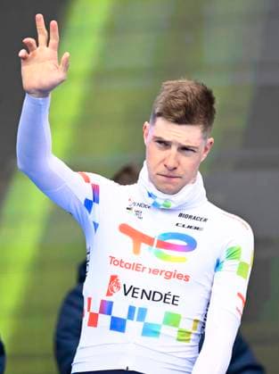E3 Saxo Classic 2026 Cycling Race HARELBEKE, BELGIUM - MARCH 27 : Vadic Baptiste (FRA) of TotalEnergies during the 68th edition of E3 Saxo Classic an UCI World Tour 1.UWT one day cycling road race for Men Elite of 208.5 km with start in Harelbeke and finish in Harelbeke on March 27, 2026 in Harelbeke, Belgium, 27 03 2026 Harelbeke Belgium  Copyright: xTomasxSiskx