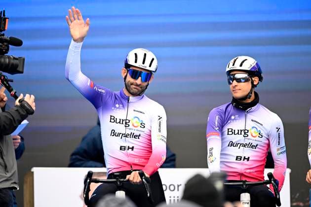 E3 Saxo Classic 2026 Cycling Race HARELBEKE, BELGIUM - MARCH 27 : Bouglas Georgios (GRE) of Burgos Burpellet BH during the 68th edition of E3 Saxo Classic an UCI World Tour 1.UWT one day cycling road race for Men Elite of 208.5 km with start in Harelbeke and finish in Harelbeke on March 27, 2026 in Harelbeke, Belgium, 27 03 2026 Harelbeke Belgium  Copyright: xTomasxSiskx