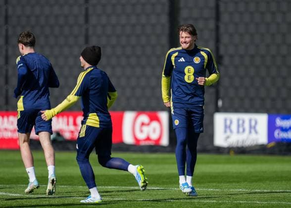 Nathan Patterson of Scotland. Scotland Training Session, International Friendly, Länderspiel, Nationalmannschaft Football, Hampden Park, Glasgow, Scotland, UK - 27 Mar 2026Glasgow Hampden Park United Kingdom EDITORIAL USE ONLY No use with unauthorised audio, video, data, fixture lists, club league logos or live services. Online in-match use limited to 120 images, no video emulation. No use in betting, games or single club league player publications. Copyright: xStuartxWallace Shutterstockx 16788915t