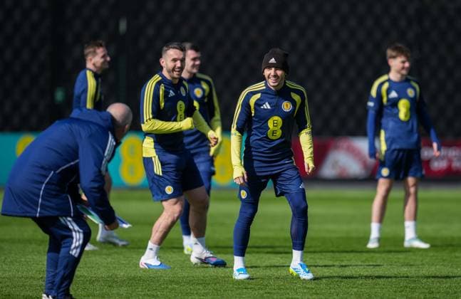 Billy Gilmour of Scotland Scotland Training Session, International Friendly, Länderspiel, Nationalmannschaft Football, Hampden Park, Glasgow, Scotland, UK - 27 Mar 2026Glasgow Hampden Park United Kingdom EDITORIAL USE ONLY No use with unauthorised audio, video, data, fixture lists, club league logos or live services. Online in-match use limited to 120 images, no video emulation. No use in betting, games or single club league player publications. Copyright: xStuartxWallace Shutterstockx 16788915z