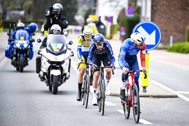 French Bastien Tronchon of Groupama&FDJ United pictured in action during the E3 Saxo Bank Classic one day cycling race, 208,8km from and to Harelbeke, on Friday 27 March 2026. JASPERxJACOBS  x169063324x