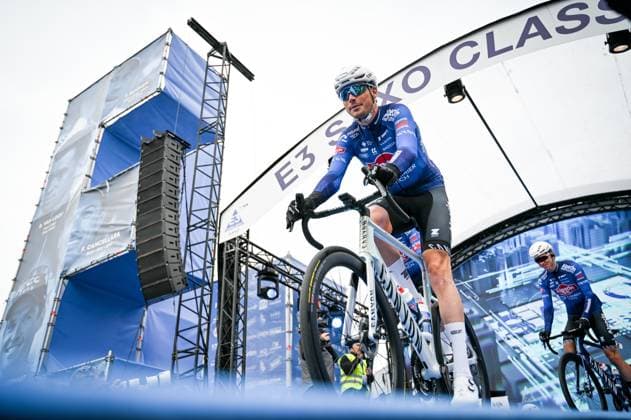 Dutch Oscar Riesebeek of Alpecin-Premier Tech pictured at the start of the E3 Saxo Bank Classic one day cycling race, 208,8km from and to Harelbeke, on Friday 27 March 2026. ELIASxROM  x169064187x