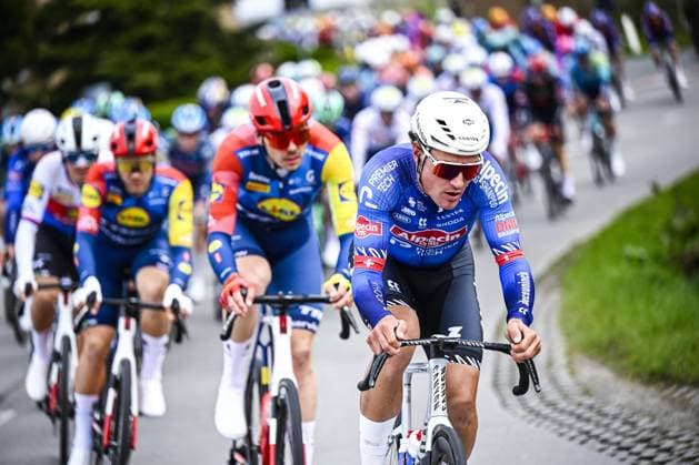 Swiss Silvan Dillier of Alpecin-Premier Tech pictured in action during the E3 Saxo Bank Classic one day cycling race, 208,8km from and to Harelbeke, on Friday 27 March 2026. JASPERxJACOBS  x169066678x