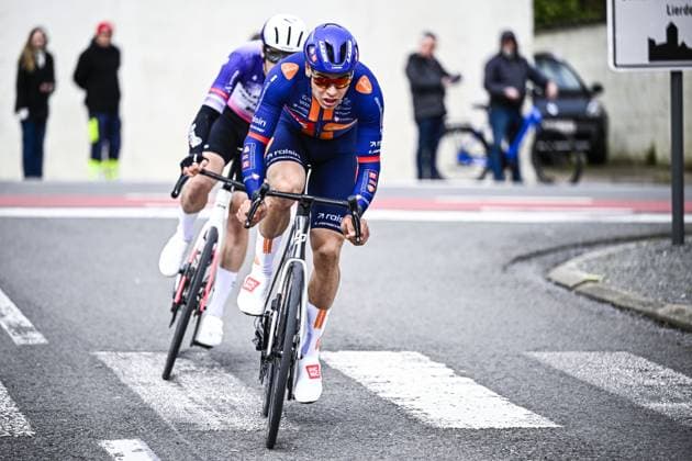 Henri-Francois Renard-Haquin of Team Picnic PostNL pictured in action during the E3 Saxo Bank Classic one day cycling race, 208,8km from and to Harelbeke, on Friday 27 March 2026. JASPERxJACOBS  x169066797x