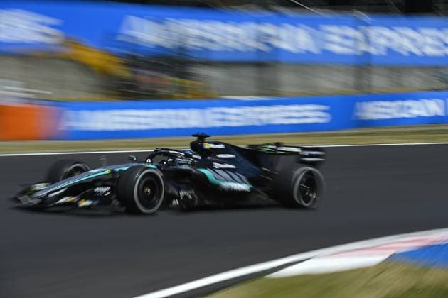 F1 Grand Prix of Japan 2026 SUZUKA, JAPAN - MARCH 27: George RUSSEL (63) driving the Mercedes-AMG PETRONAS Formula One Team - W17 E Performance on track during the free practice ahead of the F1 Grand Prix of Japan at Suzuka International circuit on March 27, 2026, in Suzuka, Japan. David Mareuil Anadolu Suzuka Japan. Editorial use only. Please get in touch for any other usage.  Copyright: x2026xAnadoluxDavidxMareuilx