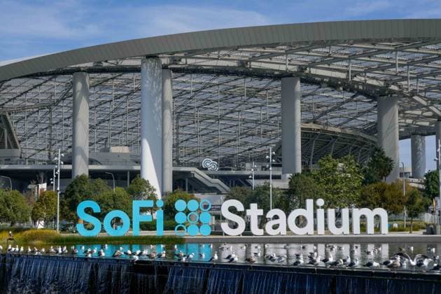 SoFi Stadium World Cup General overall view Stadium on Thursday, Mar 26, 2026, in Inglewood, CA. SoFi Stadium, a.k.a. Los Angeles Stadium, will play host to eight matches during the 2026 World Cup.(Dylan Stewart Image of Inglewood CA USA EDITORIAL USE ONLY Copyright: xImagexofxSportx DylanxStewartx iosphotos402847