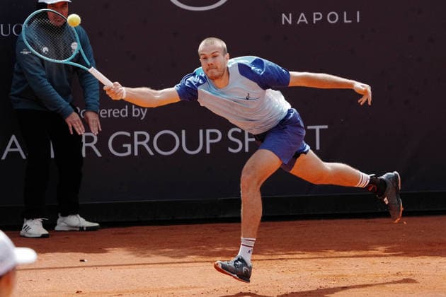 NAPOLI 27-03-2026 ATP, Tennis Herren CHALLENGER 125 -GUERRI NAPOLI TENNIS CUP 2026 Encounter Vitaliy Sachko(UKR) VS Federico Cina (ITA) in the photo: Vitaliy Sachko ,Tennis Club Napoli. Copyright: xFOTOAGENZIAx