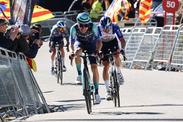 27-03-2026 Vuelta A Catalunya; Tappa 05 La Seu D Urgell - La Molina; 2026, Bahrain Victorious; 2026, Red Bull - Bora Hansgrohe; Martinez, Lenny; Lipowitz, Florian; La Molina; 