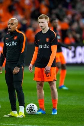 AMSTERDAM , 27Ã03-2026 , Stadium Johan Cruyff Arena, season 2025 2026 , friendly match between The Netherlands and Norway , picture shows Netherlands player Kees Smit during the warming up before the match Netherlands - Norway (friendly) x202683925x Copyright: