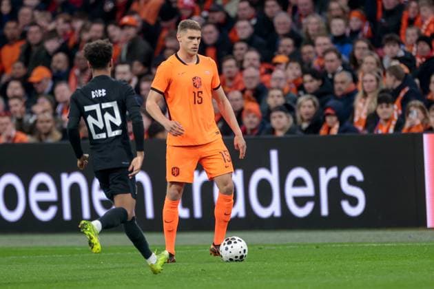 AMSTERDAM , 27Ã03-2026 , Stadium Johan Cruyff Arena, season 2025 2026 , friendly match between The Netherlands and Norway , picture shows Netherlands player Micky van de Ven Netherlands - Norway (friendly) x202684686x Copyright: